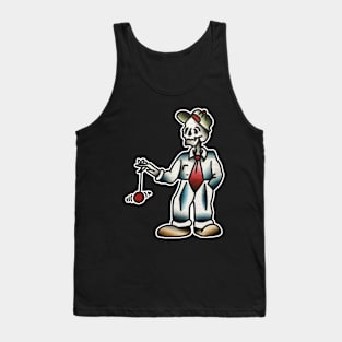 Yo Yo Skeleton Tattoo Design Tank Top